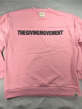 The Giving Movement Pink Crewneck Sweatshirt